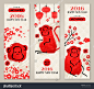 Vertical Banners Set with Hand Drawn Chinese New Year Monkeys. Vector Illustration. Hieroglyph stamp translation: monkey. Symbol of 2016. Chinese Decorative Clouds, Flowers and Chinese Lantern-动物/野生生物,假期-海洛创意(HelloRF)-Shutterstock中国独家合作伙伴-正版图片在线交易平台-站酷旗下品