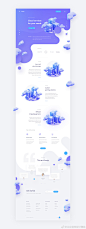 一个云服务平台的官网首页设计作品 cloud services homepage by Przemysław Bacia #网页设计# ​​​​