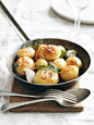 crispy potatoes with sage and garlic (rosemary can be substituted for sage) | my all-time favorite...