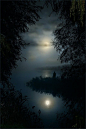 #摄影# #风景# 森与月。