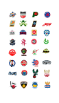 World Cup Teams Logo X NBA Style : Re-designed crests of all 32 World cup 2018 Teams, with NBA Style look