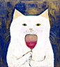 ［绘画 | 除了画猫你还能画点别的么？］来自日本福冈的画家Pepe Shimada，一看他的作品就知道是个猫奴，在他的作品里猫总是第一主角，不过也会出现白熊、熊猫、小猪，还有……就再没有了。#豆腐丝# #豆腐公社# #doufusir# #插画#