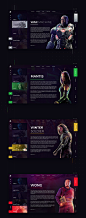 Infinity war marvel Thanos UI ux movie interaction Web Design  Avengers endgame