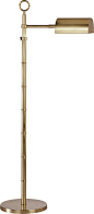 Meurice Floor Lamp, Natural Brass - contemporary - Floor Lamps - Masins Furniture