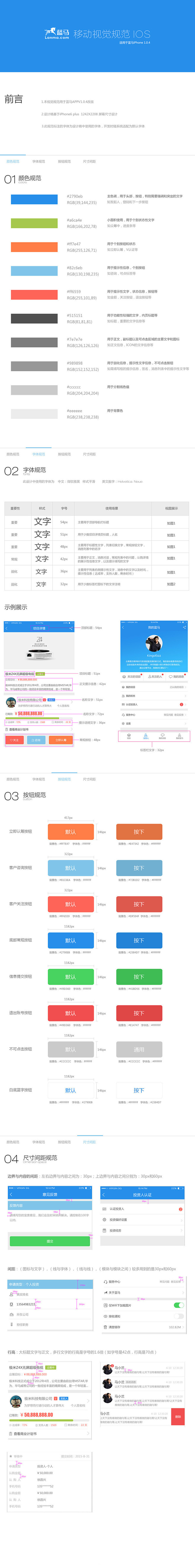 蓝马app移动端ios界面规范-UI中国...
