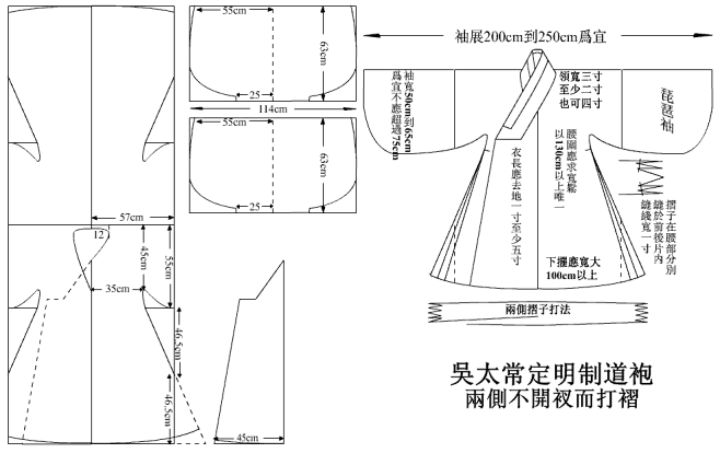 【制作参考】——明制道袍_汉服制作研习吧...