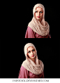 #分享图片##速写素材#一组女性多角度头巾皱褶参考，传送门：O网页链接 ​​​​