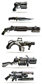 Retro-future firearms. Leonid Enin Concept Art and Illustration