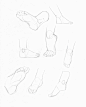 #人体 足の組み合わせ - 画画的konomi的插画