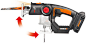 Worx Axis Transforms from Reciprocating Saw to Jig Saw