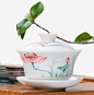 陶瓷茶具免抠素材_新图网 https://ixintu.com 产品实物 日用百货 盖碗 茶具 陶瓷