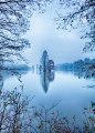 A  foggy morning at a lake By Amresh Vaidya