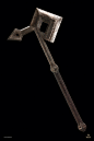 Dwarven Weapons 2, Edward Denton : Here is a collection of Dwarven weaponry I 3D modeled for the Hobbit movies. Sadly I can't show any of the 3d models only a select few photos of final props. All of these weapons were made under the tightest and craziest