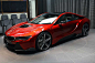 Lava Red BMW i8 from Abu Dhabi Sideview Lava Red BMW i8 from Abu Dhabi