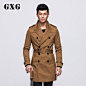 2014秋春装新款 GXG正品 男士时尚修身英伦中长款风衣#31808401-tmall.com天猫