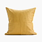 简约现代北欧极简/床头沙发样板房抱枕靠垫靠包/黄色几何拼接方枕-淘宝网