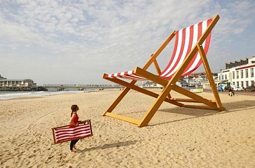 超大沙滩躺椅