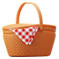 Picnic Basket - 25款旅行度假3D场景插图图标 3D Travel and Holidays