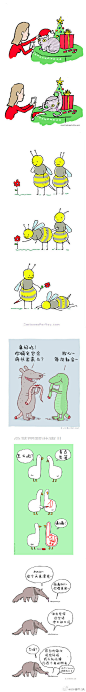 脑洞超大的漫画家Jim Benton，他笔下的各种小动物有着各种丰富多彩啼笑皆非的故事……你们感受一下