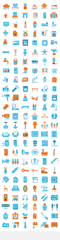Home icon set, 150+150 items : Fully scalable stroke and  stroke coloured icons, stroke weight 3.5 pt. Useful for mobile apps, UI and Web.