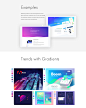 Web Gradients : Meet WebGradients.comIt's the most beautiful and useful gradient picking tool in the world.We have prepared CSS code for each item, a Sketch/PSD pack plus a high resolution PNG image. Very easy and sweet user experience Be sure to check it