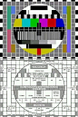                                                                                                         如果是30年前，现在电视台应该就是上面这个画面了。它俗称地球图，是用来供维修人员调节校准显像管电视用的，具体含义可以看下图。

当时电视台只要结束节目播出就会发送这个静态信号，一般安排在深夜或者周二下午，这是当时统计看电视的人最少的上班时段，可以让技术师傅在正常上班时间把电视调整好。 ​​​​...展