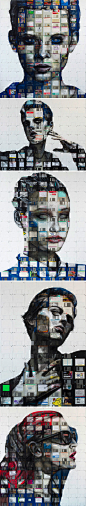 New Floppy Disk Portraits by Nick Gentry ——