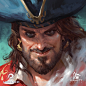Ultimate Pirates Portraits, Grafit Studio : Iconic portraits for for the upcoming "Ultimate Pirates" app game by Grafit & Moonmana Studios. 

This project is a collaboration between two studios, and Grafit is responsible for artworks. Check 