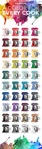 The Colorful World of KitchenAid® Stand Mixers | An Infographic  #KitchenAid #Infographic #StandMixer: 