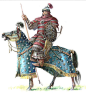 Mongol extra heavy lancer, 13th cent.: 