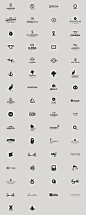 Logos in Black by Chris Trivizas, via Behance: 