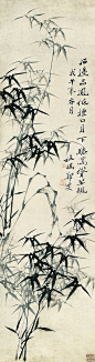 清代 - 鄭燮 - 竹石圖                      Zheng Xie (1693–1765), commonly known as Zheng Banqiao (鄭板橋) was a Chinese painter from Jiangsu.:: 