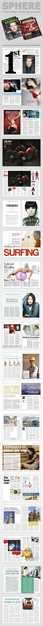 InDesign Magazine Template: SPHERE