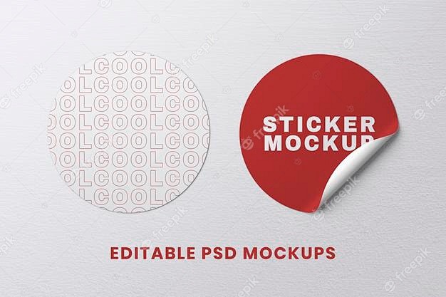 Round sticker design...