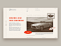 Vintage car website web ui design