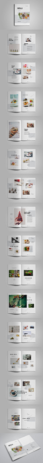 Food Photography Brochure Template InDesign INDD - 30 unique pages, A4 & Letter sizes