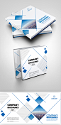几何简约高端风格企业品牌宣传画册封面设计
