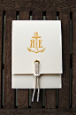 Nautical Wedding Invite #采集大赛#