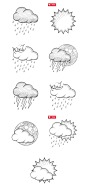 手绘天气预报PNG图标_256x256PNG图片素材_懒人图库