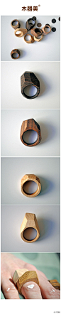 美国Ampersand工作室的屌丝设计师制作的木戒指，用这个求婚，会有姑娘嫁给他吗？