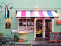 Love the mix of colours on this Tokyo shop found on Polkaros blog.