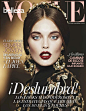 Emily DiDonato is Glam in Black for Vogue Latin Americas A/W 2012 Beauty Supplement