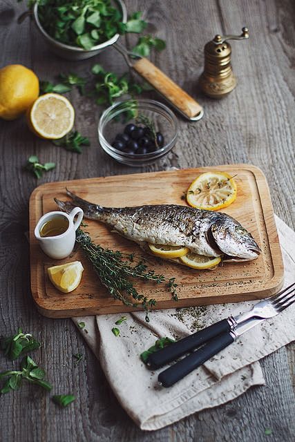 fish w/ lemon & herb...