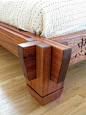 亚洲风格的平台床木工：亚洲风格的平台床木工