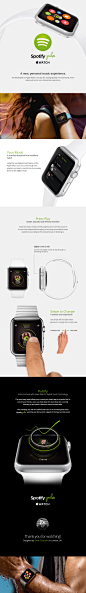 Spotify Pulse - Apple Watch UI - APP 欣赏