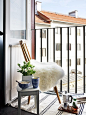 瑞典时尚三室两厅阳台装修效果图设计