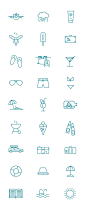 Summer pictogram by Kenneth Knudsen, via Behance