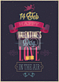 Valentine`s day Poster. Vector illustration._Yestone