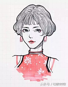 白日梦小姐小婕婕采集到手绘类——插画头像