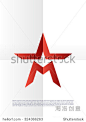 Vector graphic symbol with stylized star